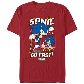 Men's Sonic The Hedgehog Go Fast Graphic Tee