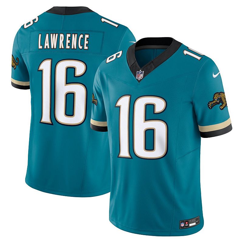 Men's Nike Trevor Lawrence Teal Jacksonville Jaguars Prowler Throwback Vapor F.U.S.E. Limited Jersey, Size: XL, Blue