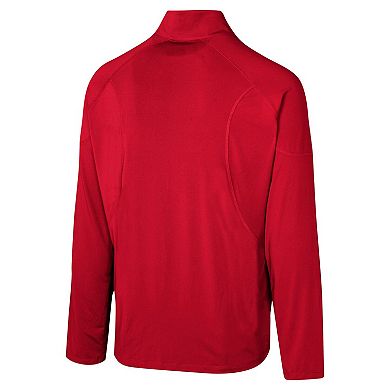 Men's Scarlet San Francisco 49ers Grind Iron Quarter-Zip Top