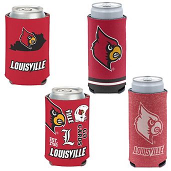 WinCraft Louisville Cardinals 4-Pack 12oz. Can & Slim Can Cooler Set