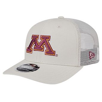 Men's New Era Stone Minnesota Golden Gophers Canvas 9SEVENTY Stretch-Snap Adjustable Hat