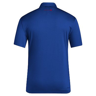 Men's adidas Royal Kansas Jayhawks 2024 Coaches AEROREADY Polo