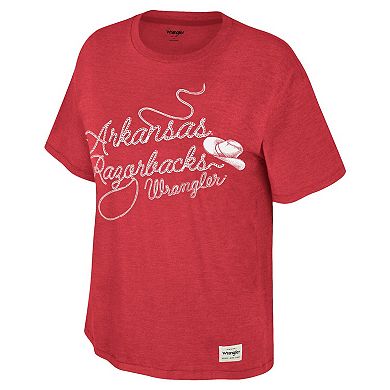 Women's Colosseum x Wrangler Cardinal Arkansas Razorbacks Lasso Oversized T-Shirt