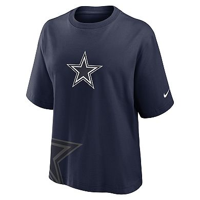 Women's Nike Navy Dallas Cowboys Boxy T-Shirt