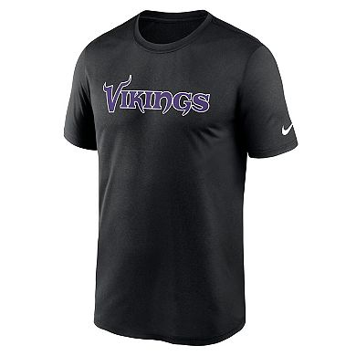 Men's Nike Black Minnesota Vikings Primetime Legend Wordmark Performance T-Shirt