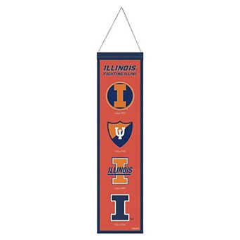 WinCraft Illinois Fighting Illini 8" x 32" College Vault Evolution Banner
