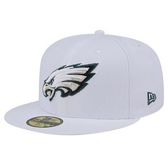 Men's New Era White Philadelphia Eagles Omaha 59FIFTY Fitted Hat