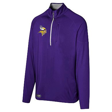 Men's Purple Minnesota Vikings Grind Iron Quarter-Zip Top