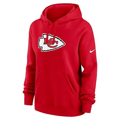 Women's Nike Red Kansas City Chiefs Club Fleece Pullover Hoodie