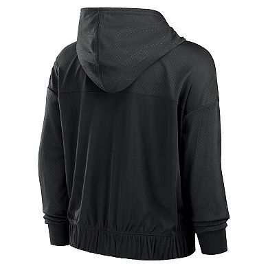 Women's Fanatics Black Pittsburgh Steelers Script Lock Full-Zip Hoodie