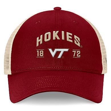 Men's Top of the World Maroon Virginia Tech Hokies Heritage Waylon Trucker Adjustable Hat