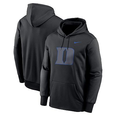 Men s Nike Black Duke Blue Devils Color Pop Performance Fleece Pullover Hoodie