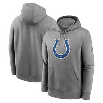 Men's Nike Heather Gray Indianapolis Colts Primetime��Club Logo Hoodie