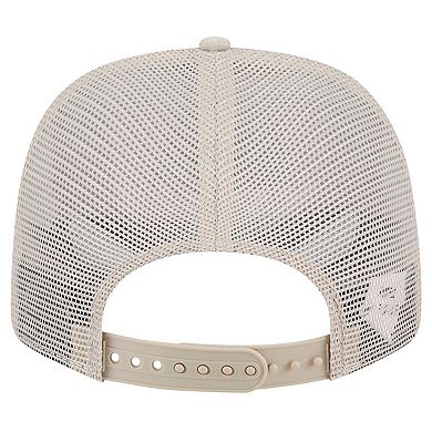 Men's New Era Natural Michigan State Spartans Canvas 9SEVENTY Stretch-Snap Adjustable Hat