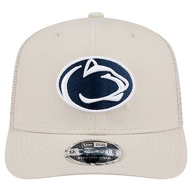 Men's New Era Natural Penn State Nittany Lions Canvas 9SEVENTY Stretch-Snap Adjustable Hat