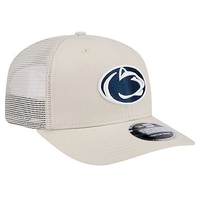 Men's New Era Natural Penn State Nittany Lions Canvas 9SEVENTY Stretch-Snap Adjustable Hat