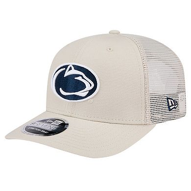 Men's New Era Natural Penn State Nittany Lions Canvas 9SEVENTY Stretch-Snap Adjustable Hat