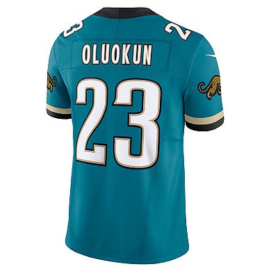 Men's Nike Foye Oluokun Teal Jacksonville Jaguars Prowler Throwback Vapor F.U.S.E. Limited Jersey