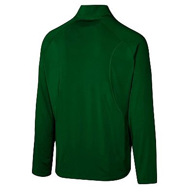Men's Green New York Jets Grind Iron Quarter-Zip Top