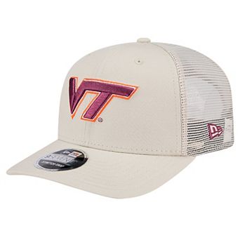 Men's New Era Natural Virginia Tech Hokies Canvas 9SEVENTY Stretch-Snap Adjustable Hat