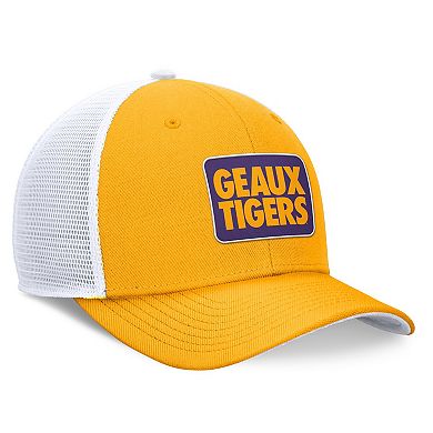 Men's Nike Yellow/White LSU Tigers Local Rise Trucker Adjustable Hat