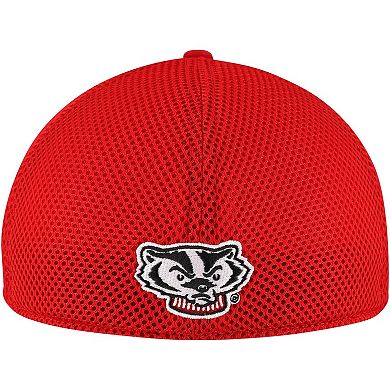 Men's Top of the World Red Wisconsin Badgers Spacer Flex Hat