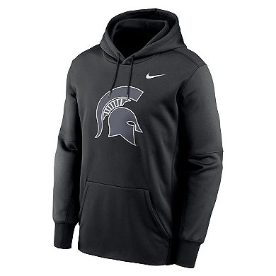 Men's Nike Black Michigan State Spartans Color Pop Performance Fleece Pullover Hoodie