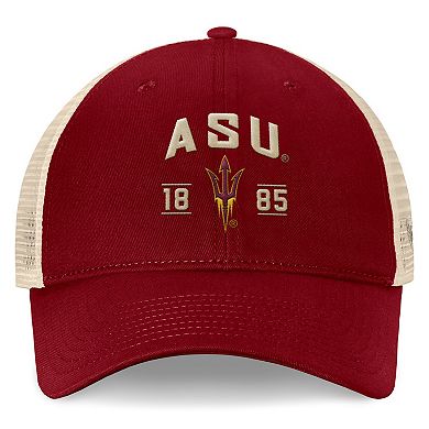 Men's Top of the World Maroon Arizona State Sun Devils Heritage Waylon Trucker Adjustable Hat