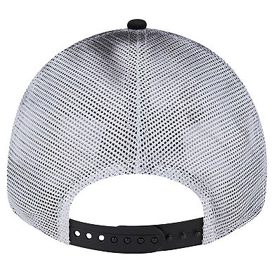 Men's New Era Black Colorado Rockies Team Slick Trucker 9TWENTY Adjustable Hat