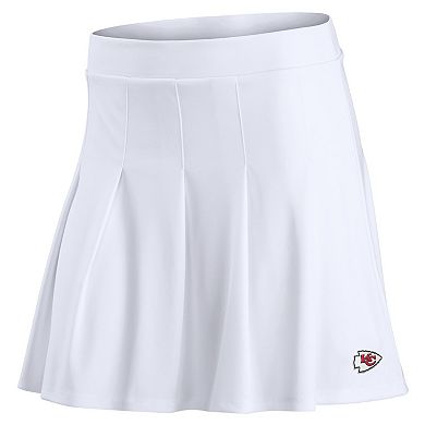 Women's Fanatics White Kansas City Chiefs Primary Logo Tennis Skort
