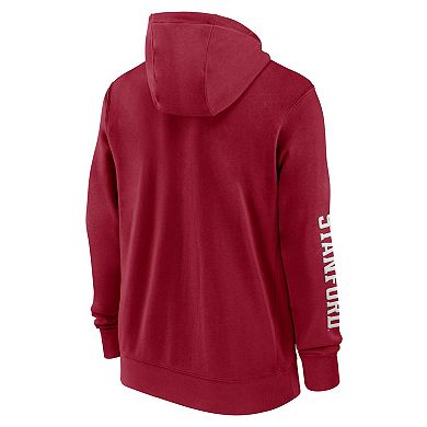 Men's Nike Cardinal Stanford Cardinal 2024 Sideline Full-Zip Hoodie