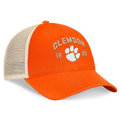 Men's Top of the World Orange Clemson Tigers Heritage Waylon Trucker Adjustable Hat