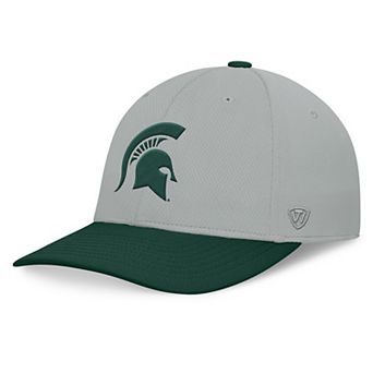 Men's Top of the World Gray/Green Michigan State Spartans Mick Flex Hat
