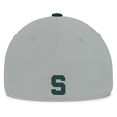 Men's Top of the World Gray/Green Michigan State Spartans Mick Flex Hat