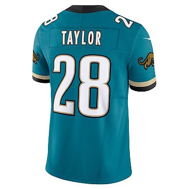 Men's Nike Fred Taylor Teal Jacksonville Jaguars Prowler Throwback Vapor F.U.S.E. Limited Retired Player Jersey