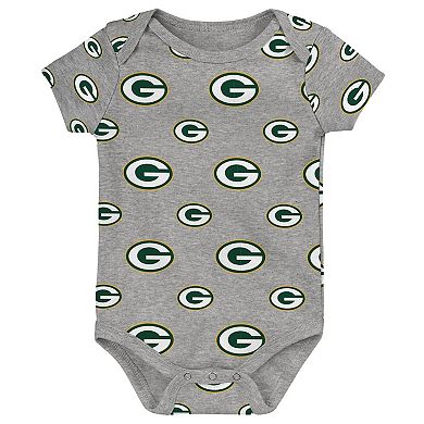 Newborn & Infant Green Bay Packers Team Starter 3-Pack Bodysuit Set