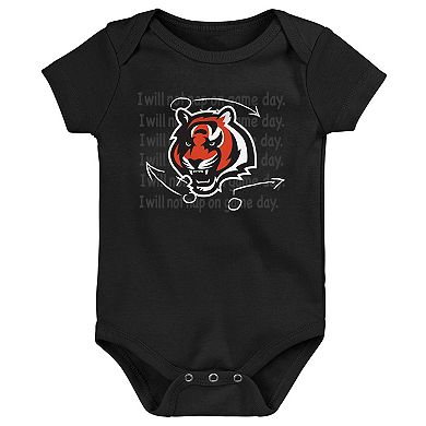 Newborn & Infant Cincinnati Bengals Team Starter 3-Pack Bodysuit Set