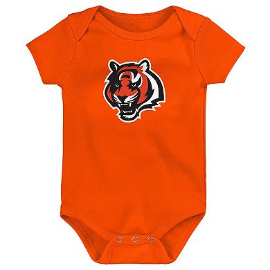Newborn & Infant Cincinnati Bengals Team Starter 3-Pack Bodysuit Set