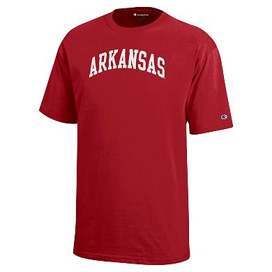 Youth Champion Cardinal Arkansas Razorbacks Team Arch T-Shirt