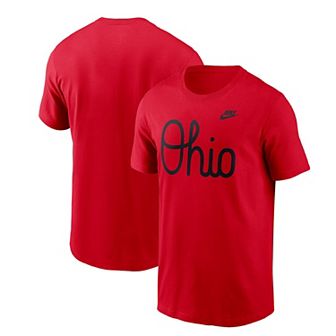 Men's Nike Scarlet Ohio State Buckeyes Vintage Script T-Shirt