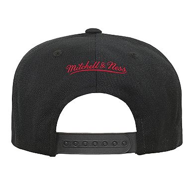 Youth Mitchell & Ness Black/Red Detroit Red Wings Core Team Two-Tone Snapback Hat