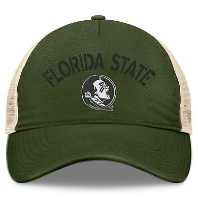 Men's Top of the World Hunter Green Florida State Seminoles OHT Military Appreciation Glory Trucker Adjustable Hat