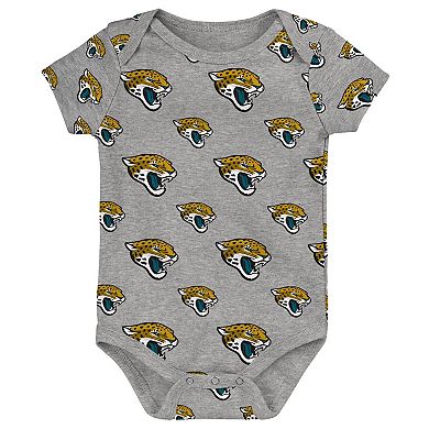 Newborn & Infant Jacksonville Jaguars Team Starter 3-Pack Bodysuit Set