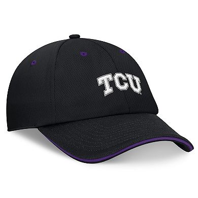 Men's Top of the World Black TCU Horned Frogs Release Adjustable Hat