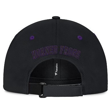 Men's Top of the World Black TCU Horned Frogs Release Adjustable Hat