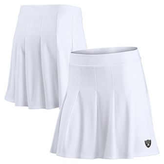 Women's Fanatics White Las Vegas Raiders Primary Logo Tennis Skort