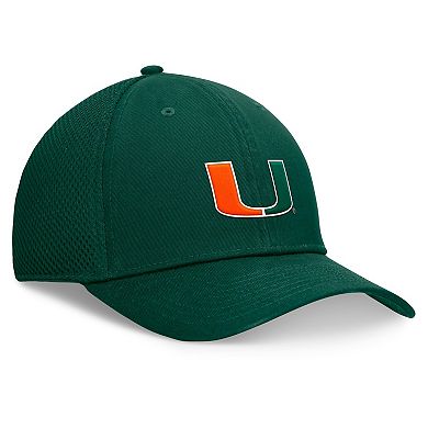 Men's Top of the World Green Miami Hurricanes Spacer Flex Hat
