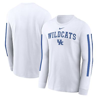 Men's Nike White Kentucky Wildcats Local Spirit Slogan Long Sleeve T-Shirt