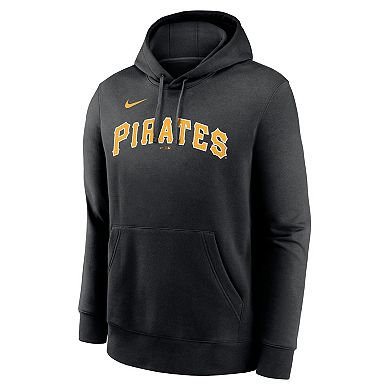 Men's Nike Roberto Clemente Black Pittsburgh Pirates Player Name & Number Club Pullover Hoodie