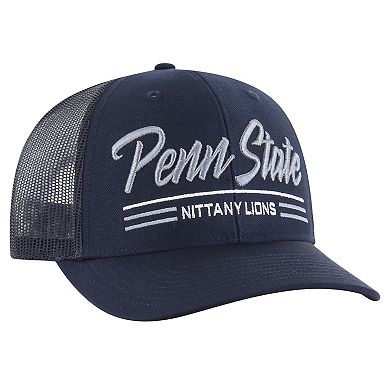 Men's '47 Navy Penn State Nittany Lions Garner Trucker Adjustable Hat